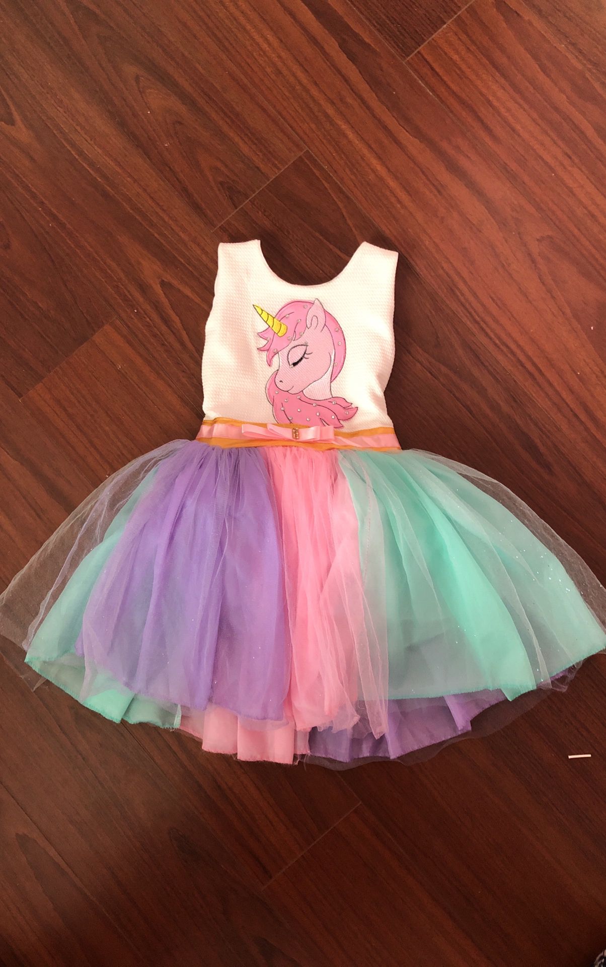 Unicorn Theme Girls Dress 
