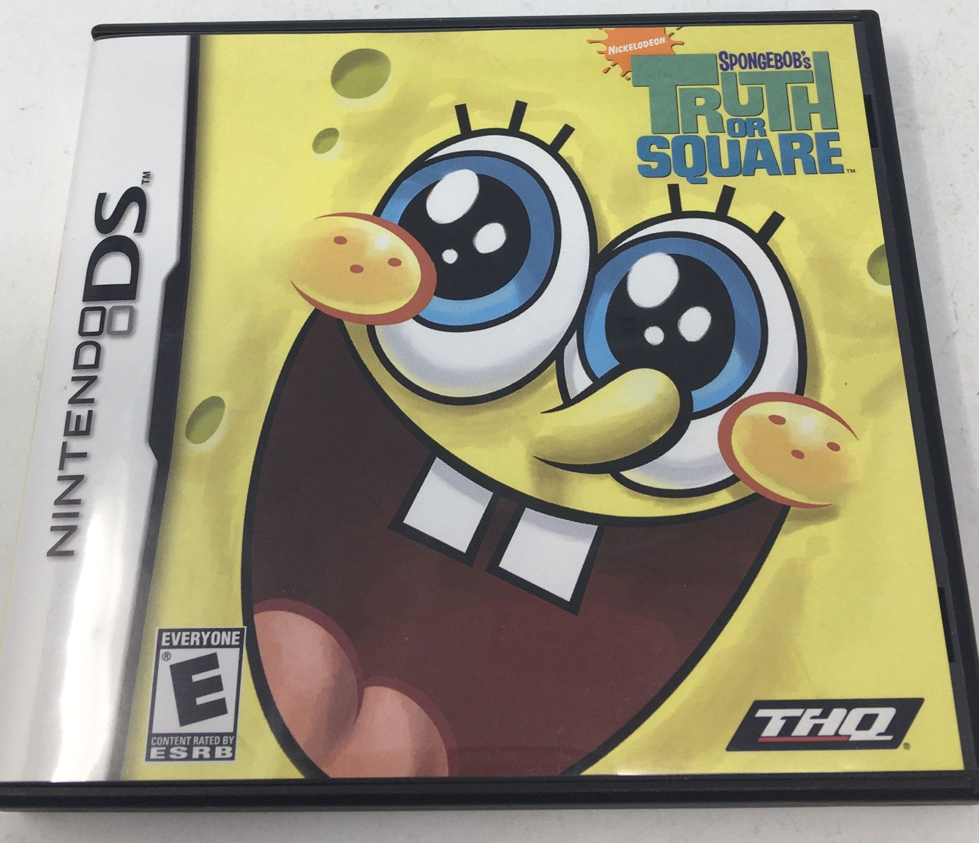 SPONGEBOB: TRUTH OR SQUARE game complete w/ manual - NINTENDO DS or 3DS