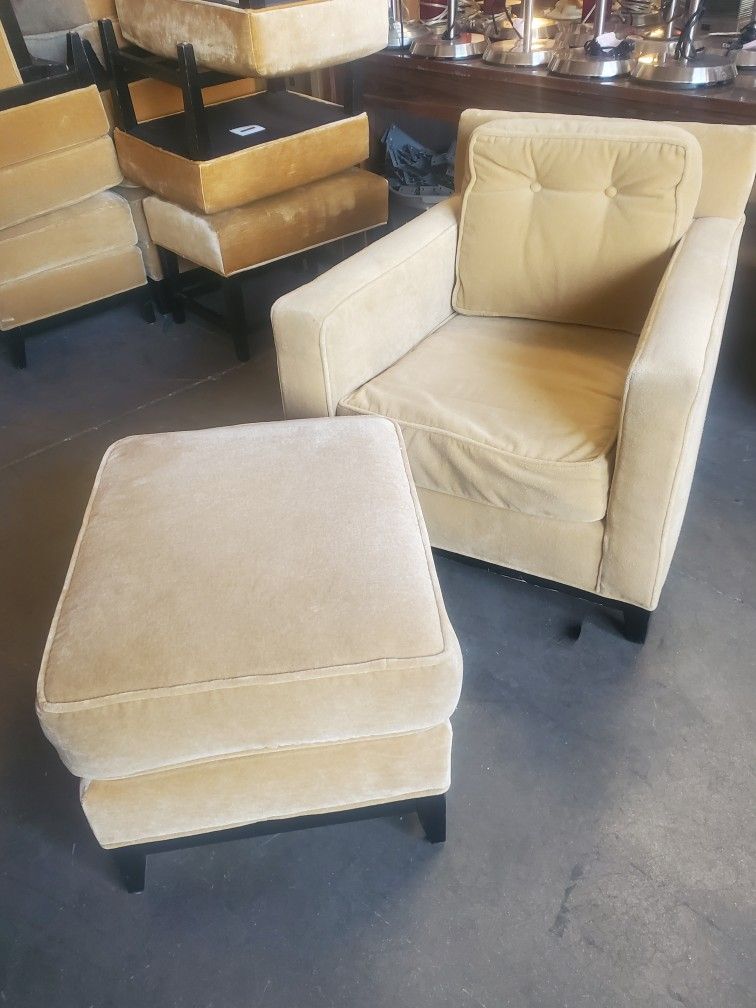 sofa chair and ottoman