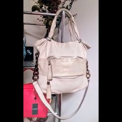 NWOT B.Makowsky Leather Convertible Bag