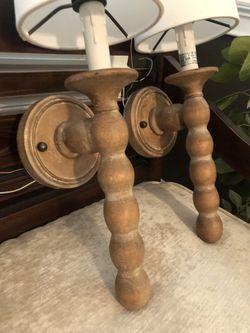 Beautiful Carved Wood Sconces