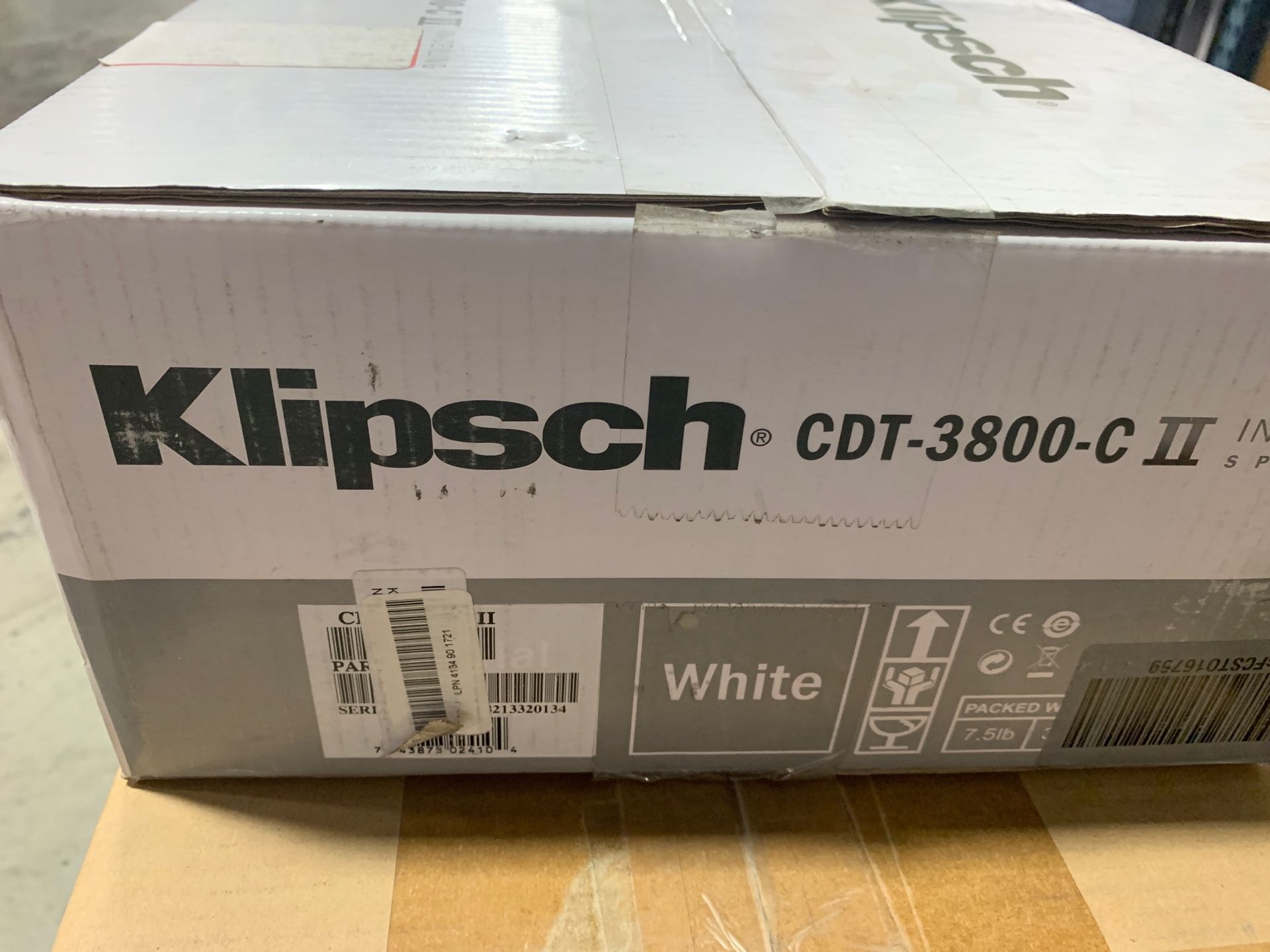KLIPSCH in ceiling speaker CDT-3800-C II open box like new