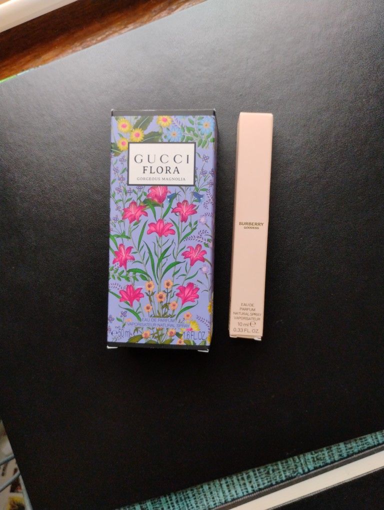 Gucci Flora Gorgeous Magnolia And Burberry Goddess Mini