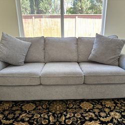 Gray 3 Seats Sofa 90”