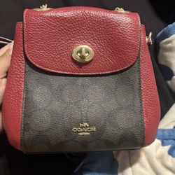 Mini Coach Backpack/purse 