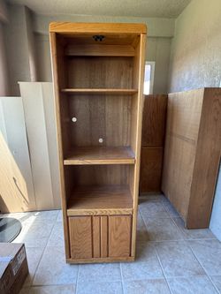Solid Oak Printer Stand
