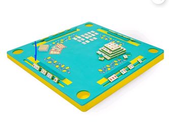 3-in-1 Floating Game Mat: Mahjong, Rummi Cube, and Waterproof Cards