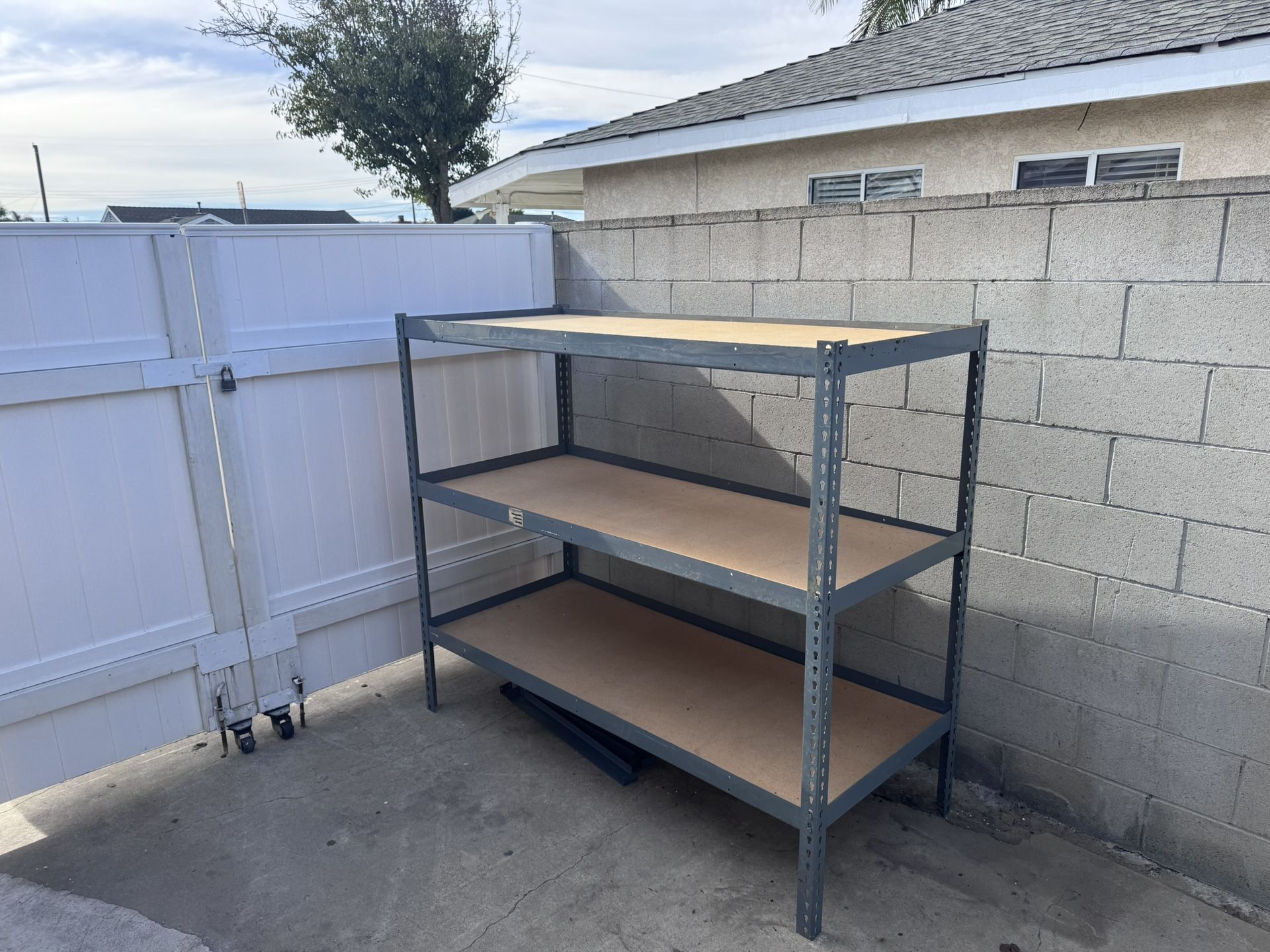 Metal Shelve With Plywood