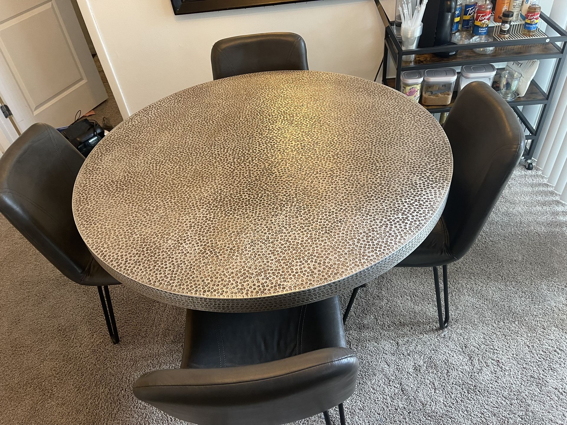 Dining room table and chairs