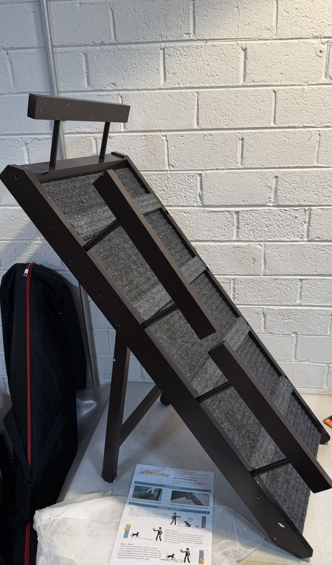 Wooden Dog  Ramp with 40" Long Ramp