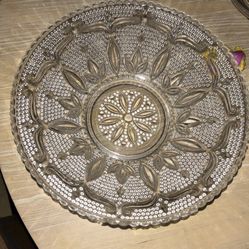 Vintage Nice Sunflower Design In Middle Bowl 10 1/2 Inches Across 