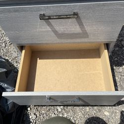 Great Condition Grey Nightstand 