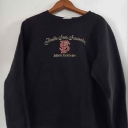 Vintage 90s Florida State Seminoles Womens Sweatshirt Size Medium 
