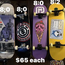 Skateboard Pro Deck $65 Each Lighting Truks 