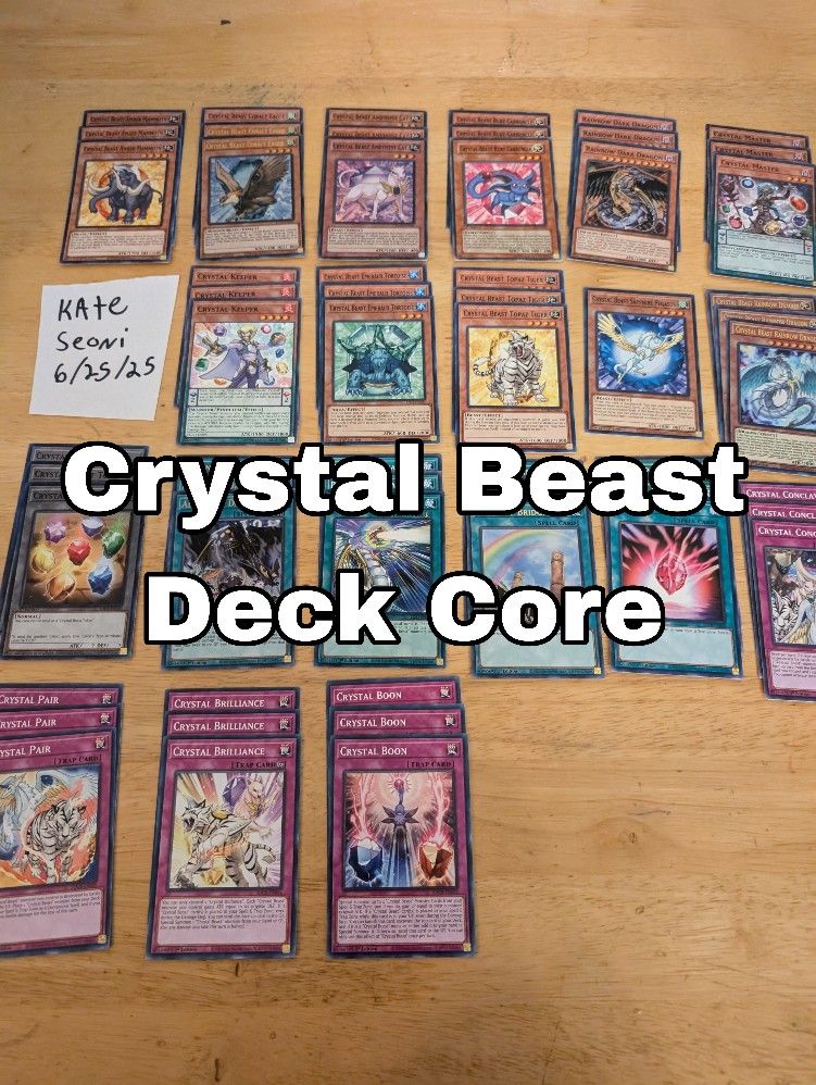 Yu-Gi-Oh Crystal Beast Deck Core