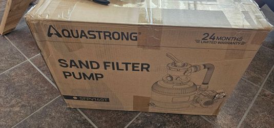 AQUASTRONG 14in Sand Filter Pump for Above Ground Pool with Timer, 2/3 HP Pool Pumps Above Ground 3000 GPH for Pools up to 13000 GAL, Pool Filter with