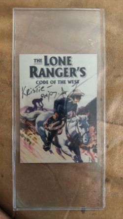 Lone Ranger signed card