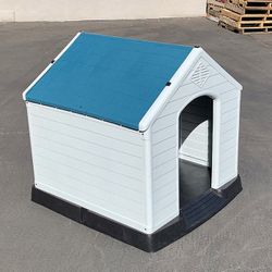 (Brand New) $105 Waterproof Plastic Dog House for Large size Pet Indoor Outdoor Cage Kennel 36x36x39 inches 