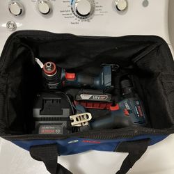 Bosch drill set brushless impact 18 V battery with charger and bag