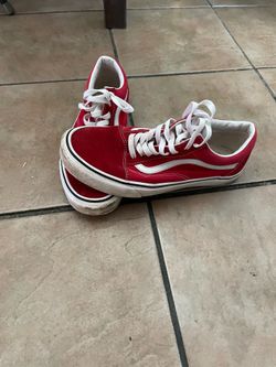 Vans Men’s Red/White Classic Shoes Size 10.5