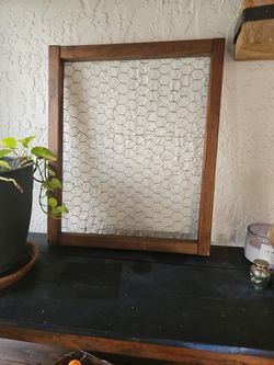 Chicken Wire Picture Frame