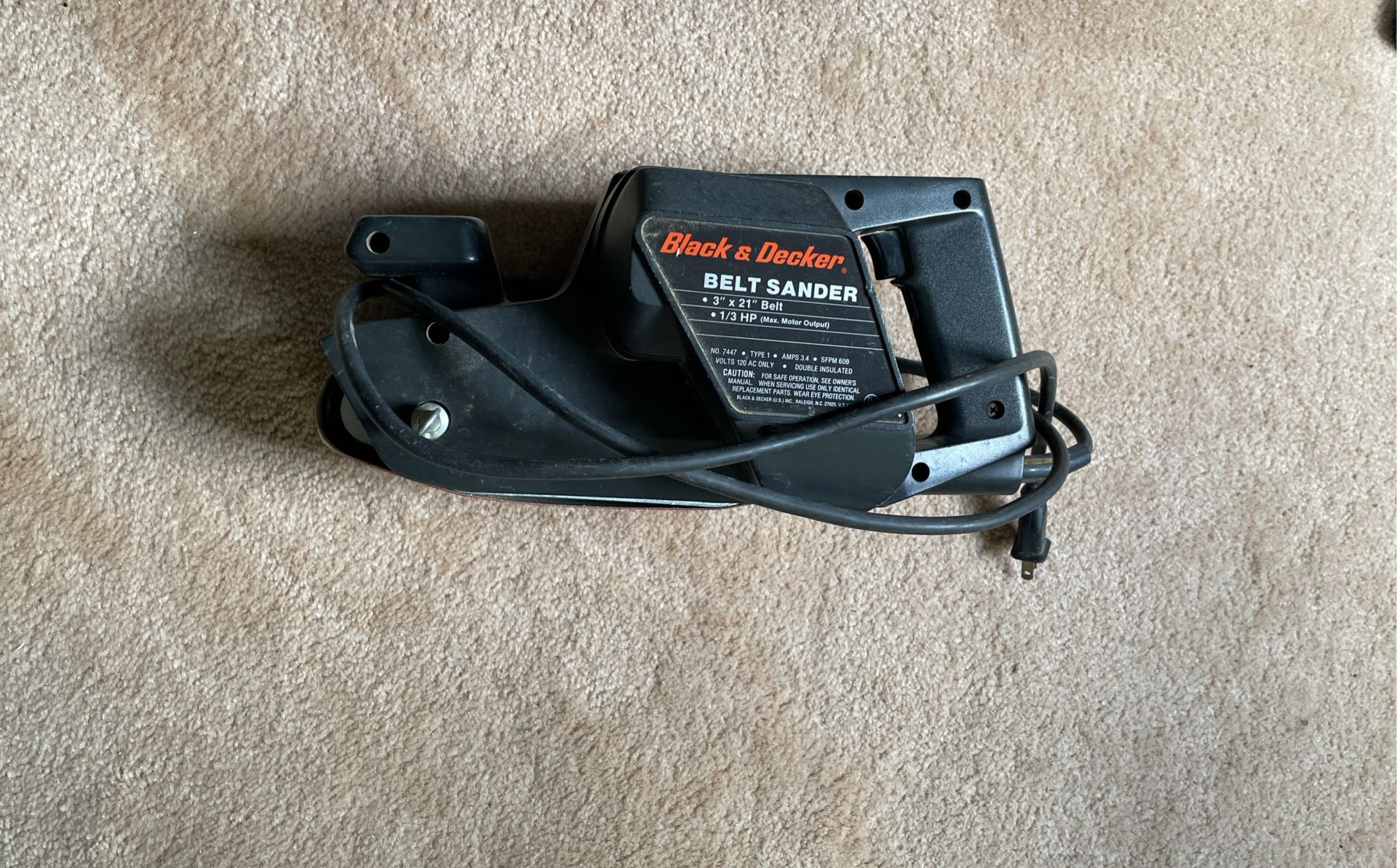 Black And Decker Belt Sander