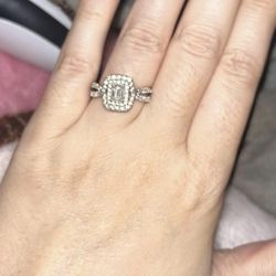 .75 Ct White Gold Engagement Ring 