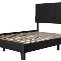 Black Full Size Platform Bed