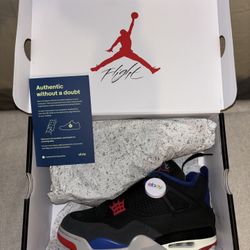 Jordan 4 Retro Black Fire Red - Deep Royal