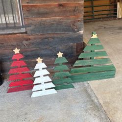 Wooden Christmas Trees 