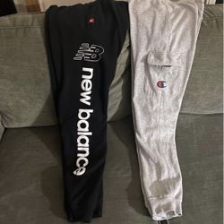 champion & new balance boys joggers (Large)