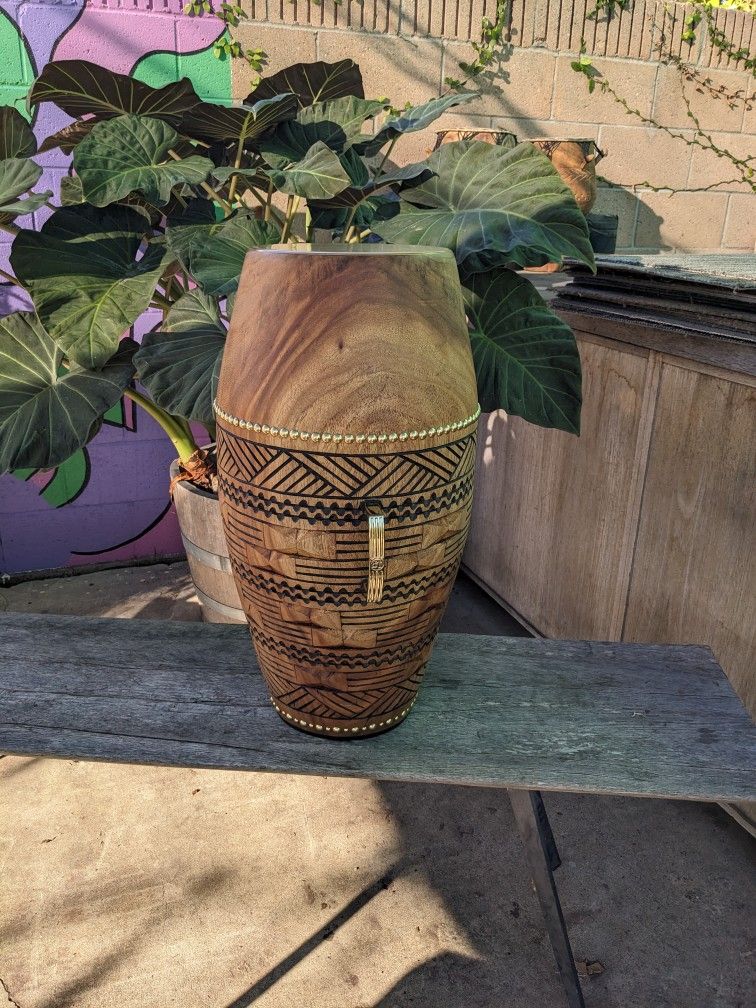 Custom Wood Top Conga / Kpanlogo