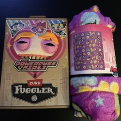 Powerpuff Girl Fuggler And Blanket Bundle