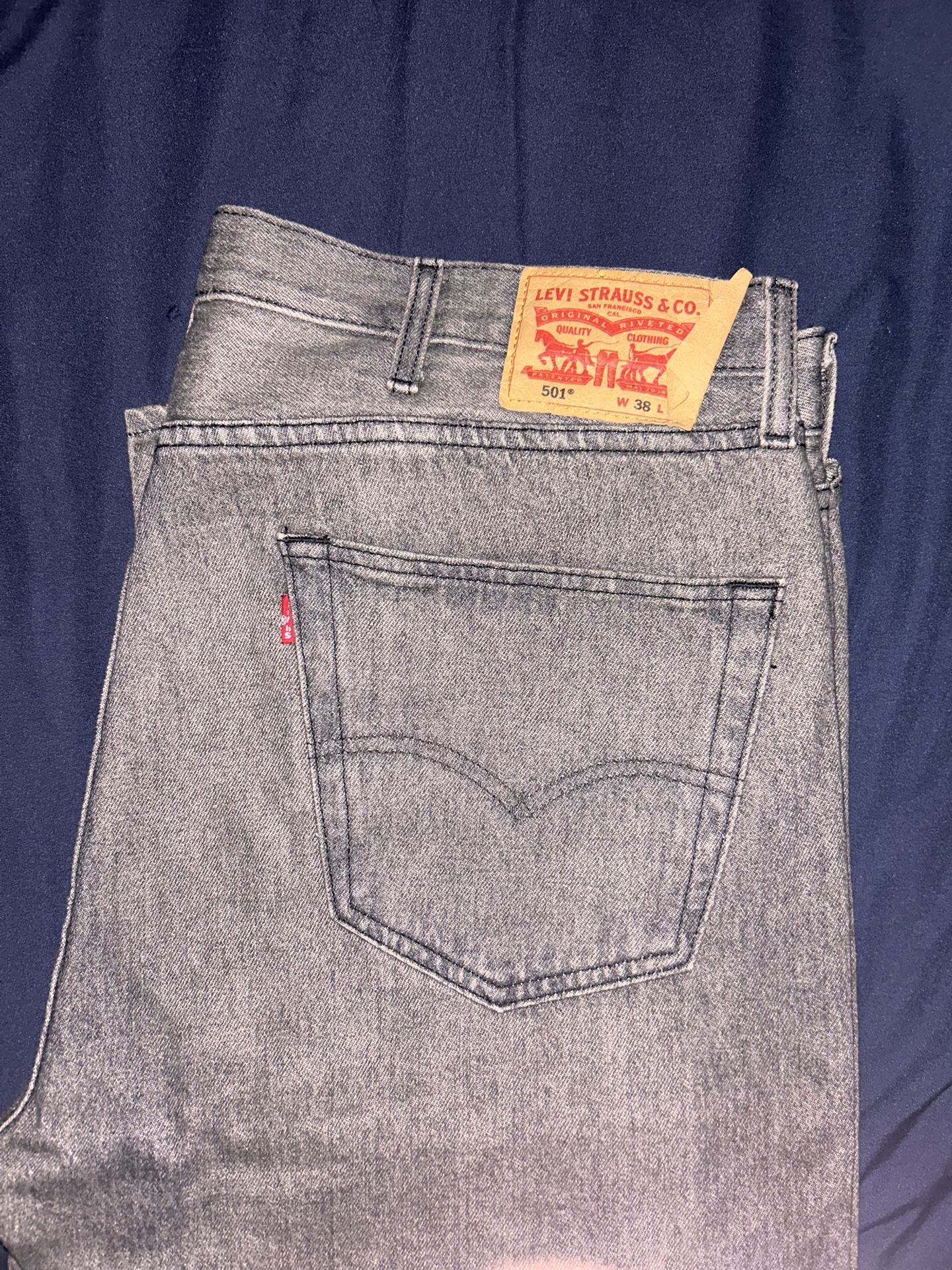 Washed Charcoal Gray 501 Levis