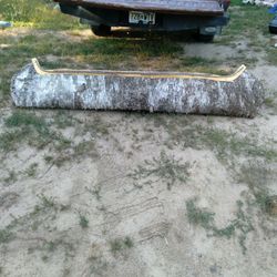 8ft Ojibwe Made Birch Bark Canoe 