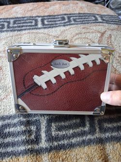 Rock Box Football-Themed Metal box
