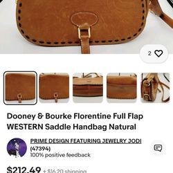 Dooney And Burke Florentine Saddlebag 