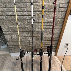 4 Beach Surf Rod Fishing Poles 8ft 8ft 7ft 7ft $65 each All are ready to  fish no missing eyes for Sale in Orlando, FL - OfferUp