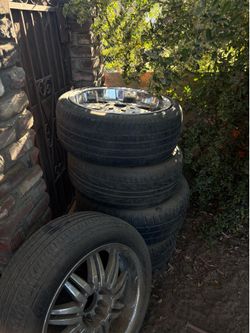 20 inch rims and tires great condition!