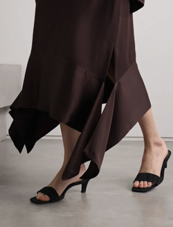 Toteme Moire mule black