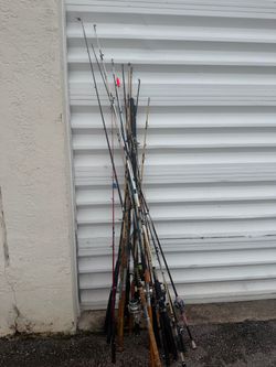 $125 for all! Huge lot of Fishing Poles Rods and Reels! As is. Selling altogether.