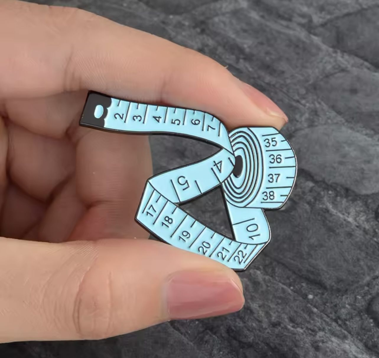 NEW Ruler Measurement Brooch Pin Jewelry Gift