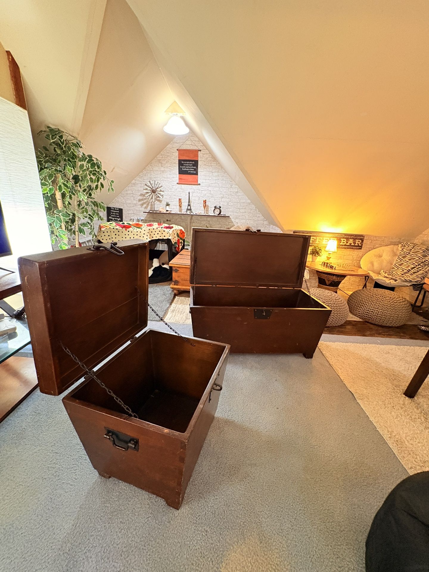 Rustic Arhaus •Storage Chests• Trunks• Coffee Table– $110  for Both | Delivery Available