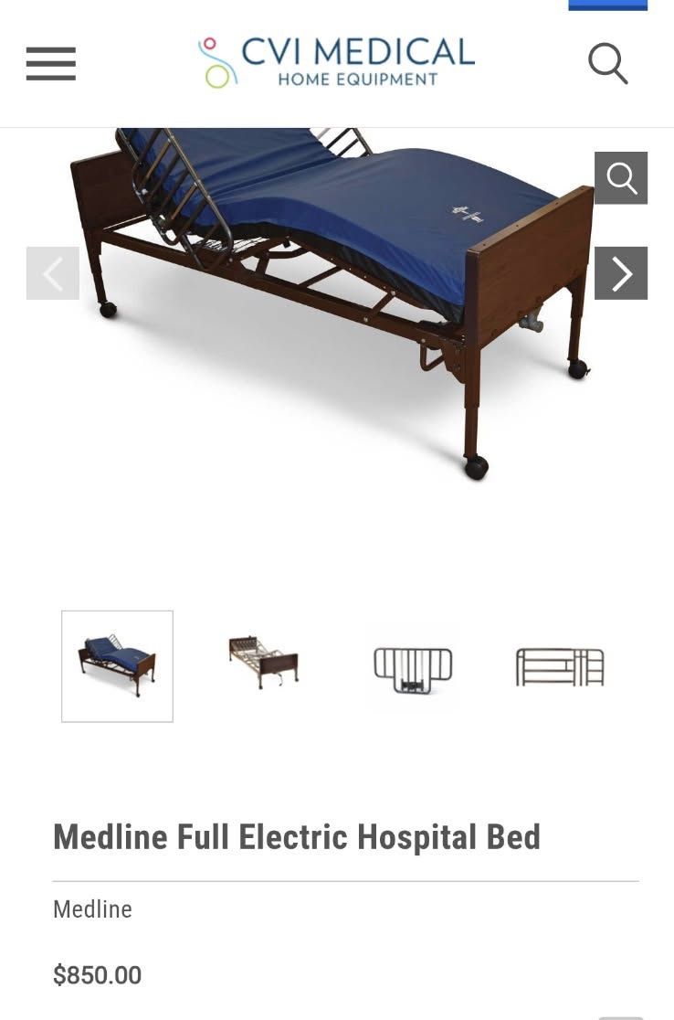 Twin Size Electric Hospital Bed 