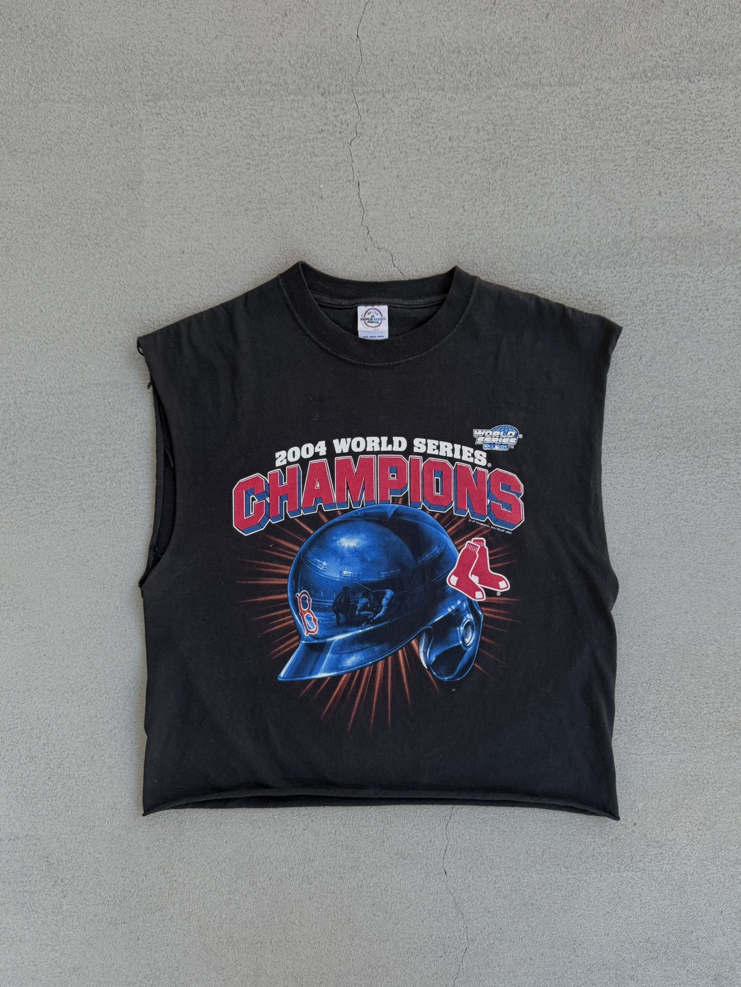 Vintage 2004 Boston Red Sox Cropped Cut Off Tee