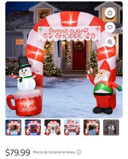 8ft Christmas Arch Inflatable 