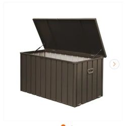 150 Gal. Dark Brown Galvanized Steel Deck Box