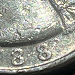 1988 D Quarter Coin With Dbl. On 88