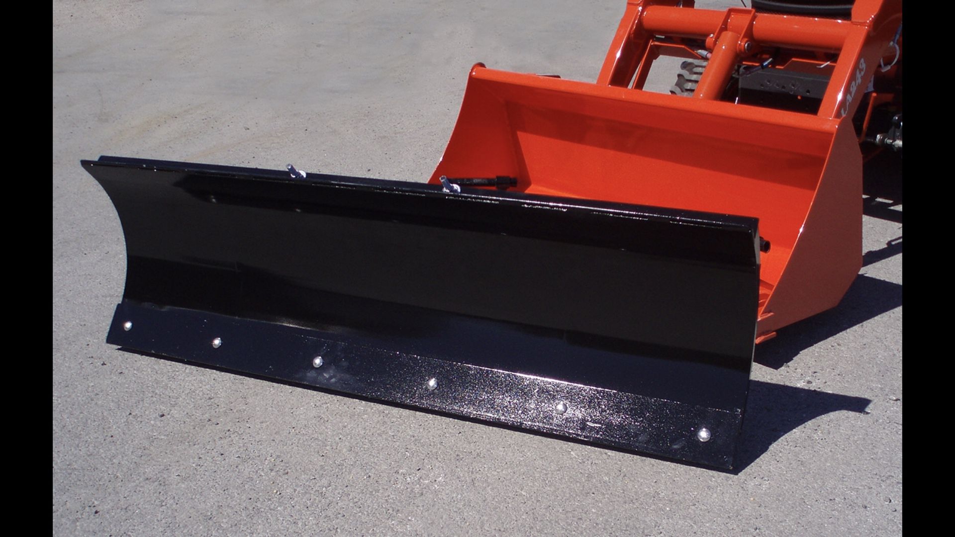 Tractor Snow plow. Clamp to any loader. Universal snowplow.