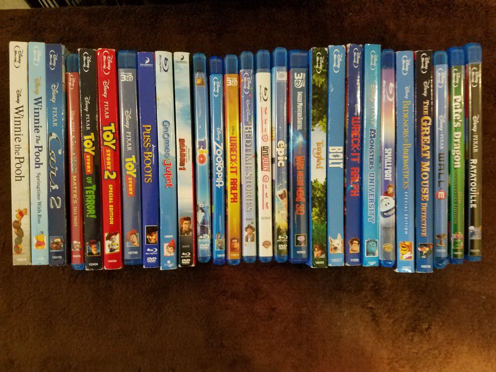 Movies, Disney, DreamWorks, & Random BlueRay (ALL Blue-Ray)